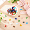 80Pcs 2-Hole Porcelain Buttons PORC-PJ0001-02D-5