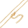 Curb Chains Dangle Stud Earring and Pendant Necklace SJEW-E043-03-5
