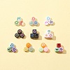 511Pcs 10 Style Transparent & Opaque Mixed Color Acrylic Beads MACR-FS0001-34-3