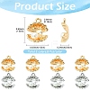 16Pcs 2 Colors Alloy Pendants FIND-YW0012-37-2