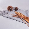 Carbonize Bamboo Knitting Needles Set TOOL-WH0016-16-5