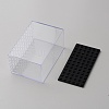 Transparent Plastic Minifigure Display Cases ODIS-WH0070-08-2