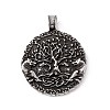 Tibetan Style 304 Stainless Steel Pendants X-STAS-P305-43AS-1