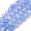 Dyed Natural Malaysia Jade Beads Strands G-G021-02A-07-2