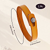 1Pc Punk Retro Ethnic Style Handmade Leather Bracelet Couple Literary Hand Strap Men BJEW-CL0001-02B-2