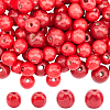 150Pcs 2 Styles Dyed Natural Wood Beads COCO-PA0001-14-1