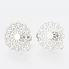 304 Stainless Steel Stud Earring Findings X-STAS-S079-34B-1