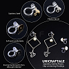 Unicraftale 32Pcs 4 Style 304 Stainless Steel & Plastic Clip-on Earring Findings STAS-UN0037-98-4