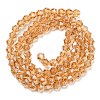 Transparent Electroplate Glass Beads Strands EGLA-A039-T2mm-A18-2
