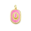 Brass Enamel Pendants KK-K400-20G-02-1