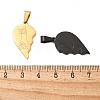 304 Stainless Steel Split Pendants STAS-M114-02GEB-3