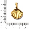 Ocean 304 Stainless Steel Enamel Pendants STAS-P395-01C-G-3