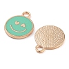 Alloy Enamel Pendants PALLOY-S192-04G-3