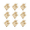 Brass Stud Earring Findings KK-TA0007-13G-1