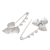 Trillium 304 Stainless Steel Safety Pins Brooch Findings SA-CBA098D-14C-P03-2