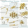 160Pcs 2 Colors Brass Split Rings KK-BBC0023-08B-7