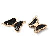Brass Pave Faceted Glass Connector Charms FIND-Z020-04C-2