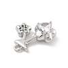 Brass Micro Pave Cubic Zirconia Pendants KK-D283-15P-2