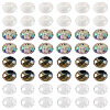60Pcs 4 Colors Acrylic European Beads SACR-TA0001-80-2
