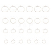 24Pcs 4 Size 316L Surgical Stainless Steel Hoop Earring Findings X1-STAS-ZZ0001-03RG-3