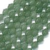 Natural Green Aventurine Beads Strands G-K389-D13-01-1