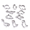 Non-Tarnish Stainless Steel Mixed Dinosaur Shaped Cookie Candy Food Cutters Molds DIY-H142-09P-1