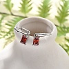 304 Stainless Steel Micro Pave Cubic Zirconia Hoop Earrings STAS-R004-06P-01-1