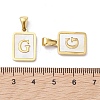 Ion Plating(IP) 304 Stainless Steel Pave Shell Pendants STAS-G327-01G-G-3