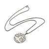 201 Stainless Steel Pendant Necklaces for Man NJEW-Q336-04D-P-5