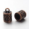 Tibetan Style Cord Ends LS-TIBEP-LF10887YKG-R-FF-1