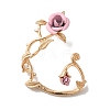 Alloy Rose Climber Wrap Around Stud Earrings for Women EJEW-A096-01E-2