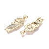 Religion Brass Micro Pave Clear Cubic Zirconia Pendants KK-N287-46J-G-2
