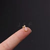 Brass Micro Pave Cubic Zirconia Stud Earring WGF347E-21-1