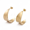201 Stainless Steel Arch Stud Earrings with 304 Stainless Steel Pins for Women EJEW-B016-13G-1