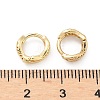 Fishbone Brass Hoop Earrings EJEW-Z102-32G-5