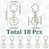 18Pcs Alloy Keychain Clasps KEYC-SC0001-72P-2