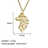 Real 18K Gold Plated Stainless Steel Pendant Necklace GF1493-01-1