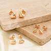 Brass Stud Earring Sets for Women EJEW-F352-01G-03-5