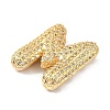 Rack Plating Brass Micro Pave Cubic Zirconia Pendants KK-Q790-01M-G-2