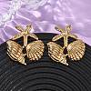 304 Stainless Steel Stud Earrings EJEW-L304-07G-2