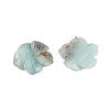 Natural Flower Amazonite Carved Pendants G-B097-01A-08-2