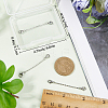 3pcs 925 Sterling Silver Cable Chain Extenders STER-CN0001-29-3