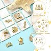 8Pcs 8 Styles Ocean Theme 304 Stainless Steel Charms STAS-CJ0003-52-3