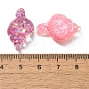 Transparent Marine Organism Resin Cabochons RESI-H035-05C-3