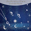 Yilisi DIY Moon & Star Drop Earring Making Kit DIY-YS0001-35-12