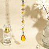 CHGCRAFT Glass Teardrop & Octagon Prisms Suncatchers Hanging Ornaments HJEW-CA0001-56-4