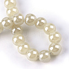 Electroplate Glass Beads Strands EGLA-Q062-8mm-E08-3