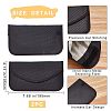 Carbon Fiber Key Car Wallets Car Bag Key Purse Pouch AJEW-WH0029-37-2