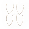 Ion Plating(IP) 316 Stainless Steel Earrings Finding X-STAS-B025-02G-3
