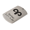 Non-Tarnish 304 Stainless Steel Pendants STAS-C098-01C-P-2